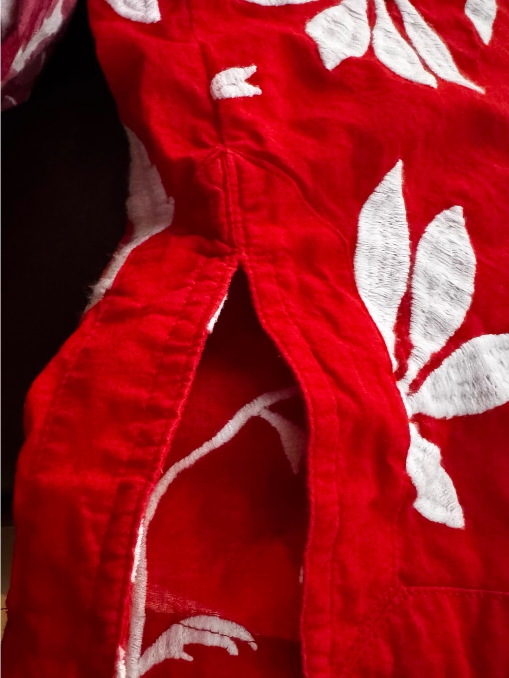 Talbots Red Embroidered Floral Jacket - Picture 5 of 6